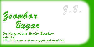 zsombor bugar business card